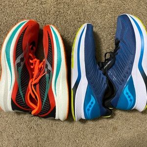 Saucony Bundle. Both are size 12. Endorphin Speed 2 & Endorphin Speedroll